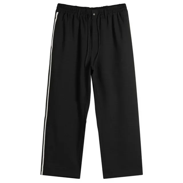 End. x Y-3 Track Pant 3 Stripes Black/Metallic Silver/Court Green