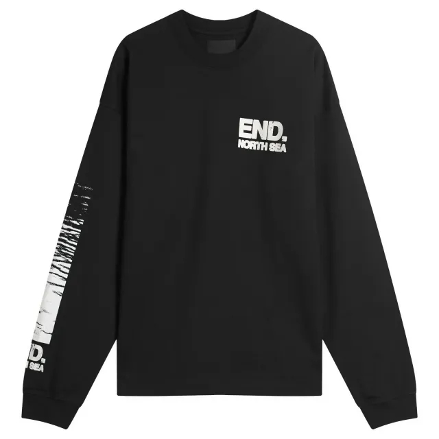 END. Coastal Locals Only Long Sleeve T-Shirt Black