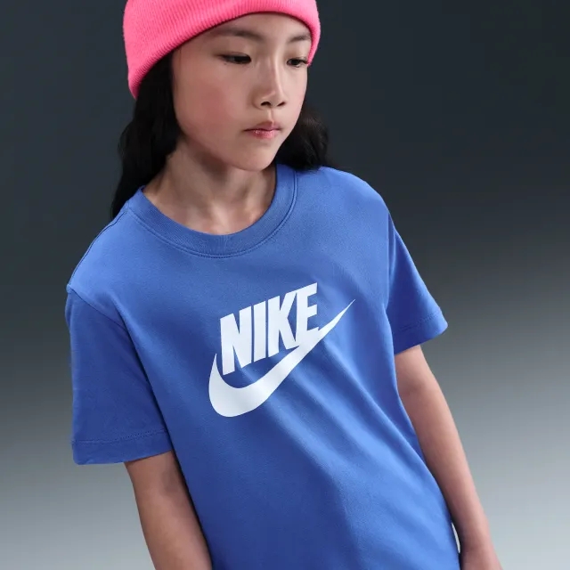 Nike Sportswear Older Kids' T-Shirt - Blue - Cotton