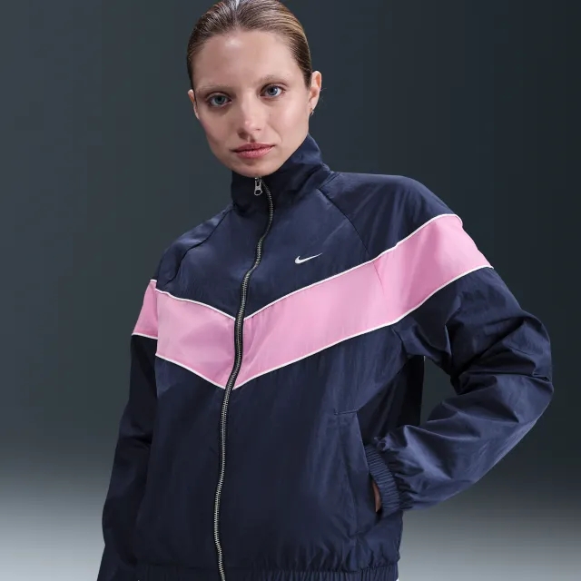 Nike Windrunner Women's Loose UV Woven Full-Zip Jacket - Blue - Nylon