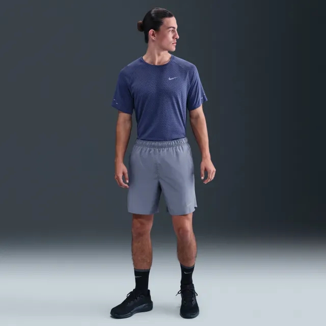 Nike Challenger Men's Dri-FIT 18cm (approx.) Brief-Lined Running Shorts - Blue - Polyester