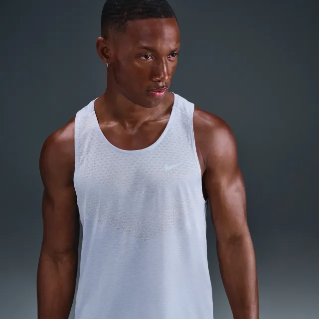 Nike Stride Men's Dri-FIT ADV Running Tank Top - Grey - Polyester