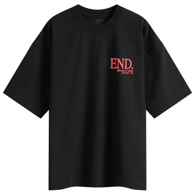 END. SS26 Milan Fashion Week T-Shirt Black