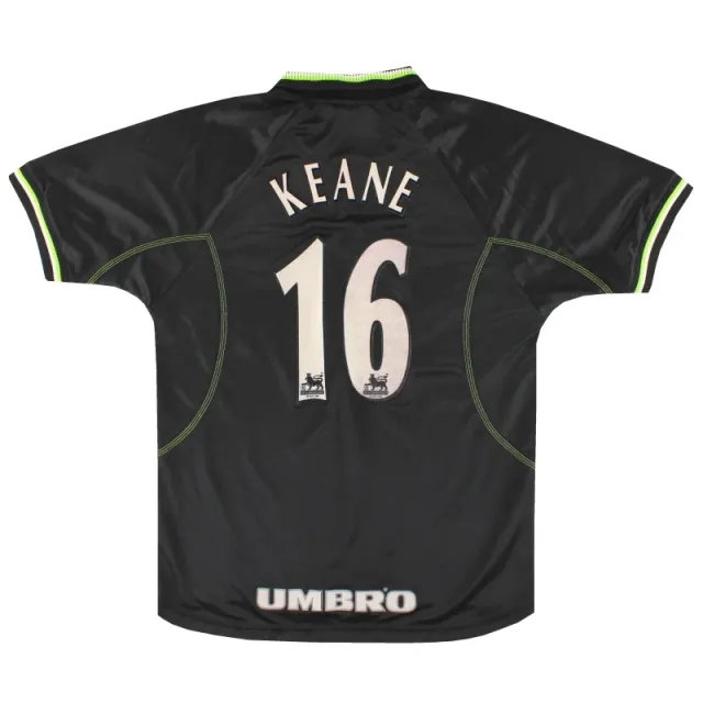 1998-99 Manchester United Umbro Third Shirt Keane #16 XL - Manchester United / Excellent / XL