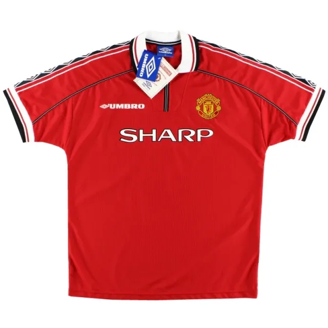 1998-00 Manchester United Umbro Home Shirt *w/tags* L - Manchester United / w/tags / Large