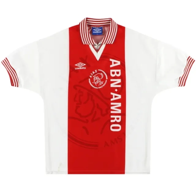1995-96 Ajax Umbro Home Shirt M - Ajax / Excellent / Medium