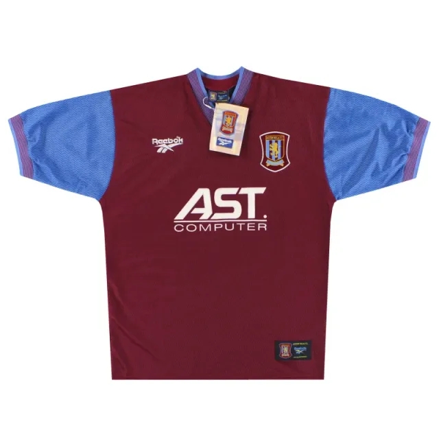 1997-98 Aston Villa Reebok Home Shirt *w/tags* M - Aston Villa / w/tags / Large