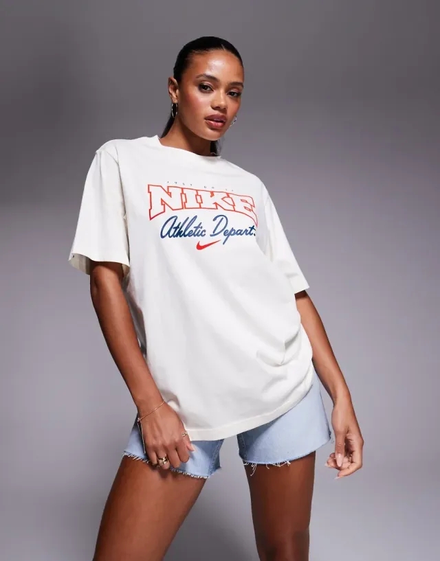 Nike Athletic Department Graphic T-Shirt In White