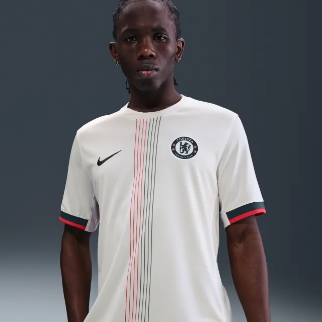 Chelsea F.C. 2025/26 Stadium Away Men's Nike Dri-FIT Football Replica Shirt - Grey - Polyester