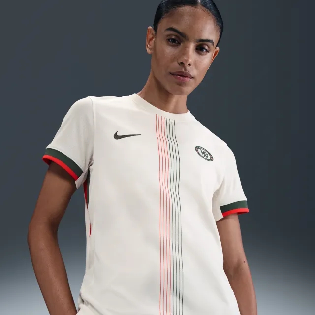 Chelsea F.C. 2025/26 Stadium Away Women's Nike Dri-FIT Football Replica Shirt - Grey - Polyester