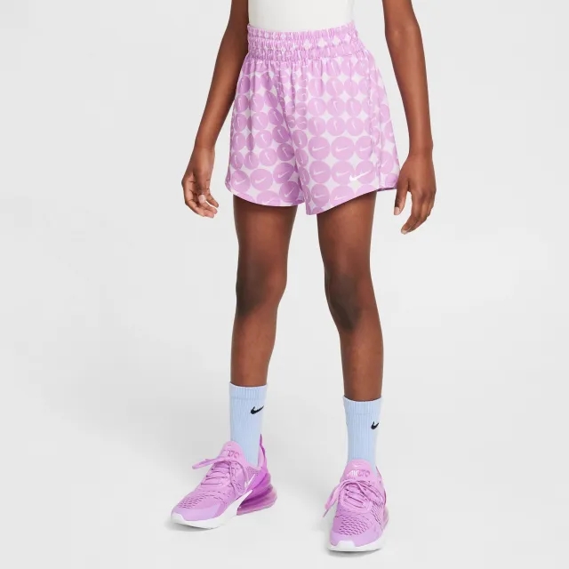Nike One Older Kids' (Girls') Woven Training Shorts - Purple - Polyester