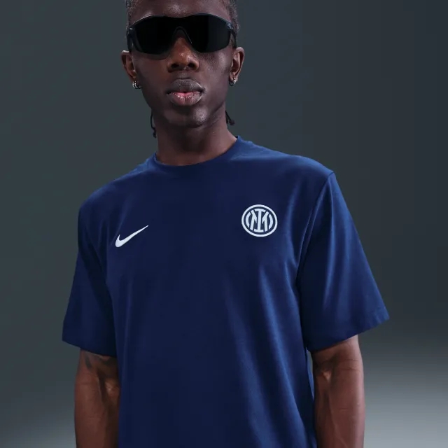 Inter Milan Primary Men's Nike Dri-FIT Football Short-Sleeve Top - Blue - Cotton/Polyester