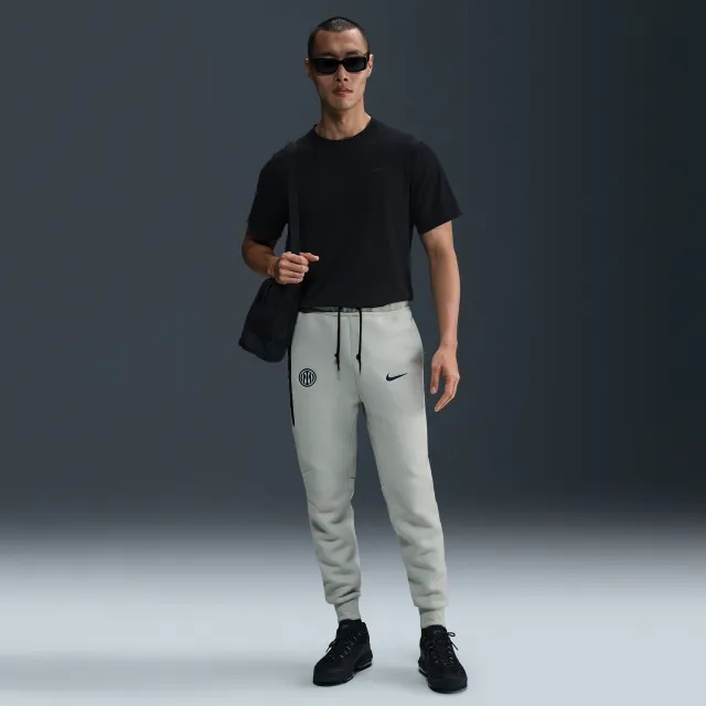 Inter Milan Tech Men's Nike Football Fleece Joggers - Grey - Cotton/Polyester