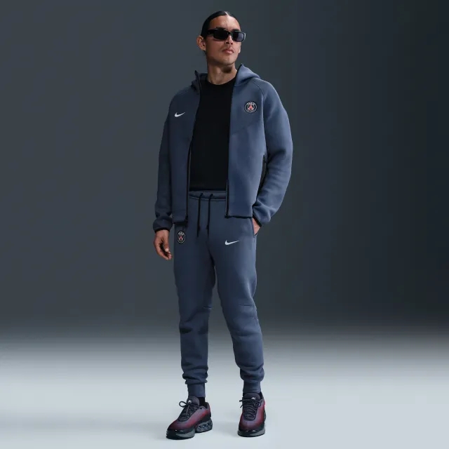 Paris Saint-Germain Tech Men's Nike Football Fleece Joggers - Blue - Cotton/Polyester