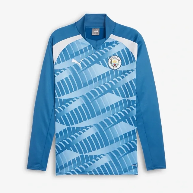 Puma Manchester City 23 24 LS Pre Match Sweat Top