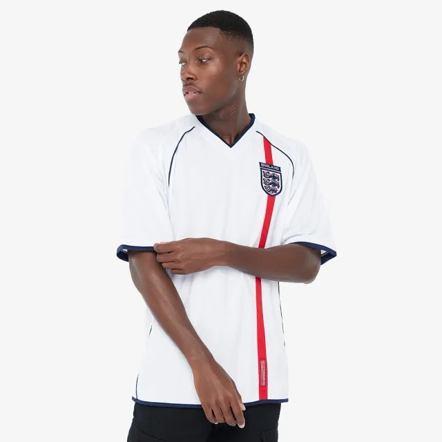 Score Draw Retro England 2002 World Cup Home Shirt