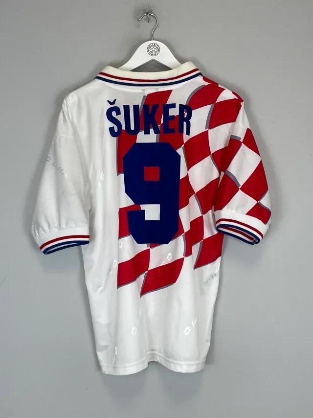 1998/00 CROATIA SUKER #9 HOME SHIRT (M) LOTTO | Cult Kits