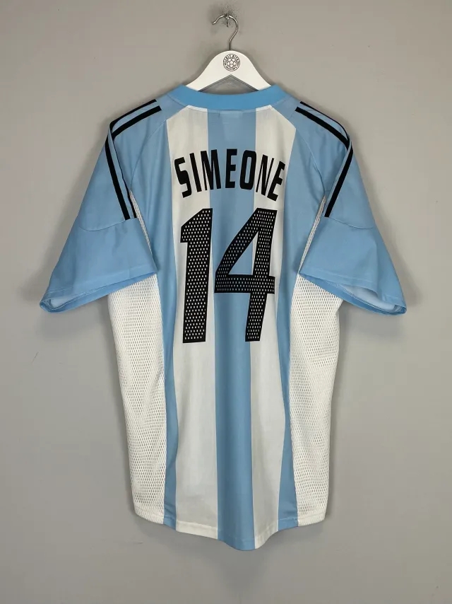 2002/04 ARGENTINA SIMEONE #14 HOME SHIRT (XL) ADIDAS | Cult Kits