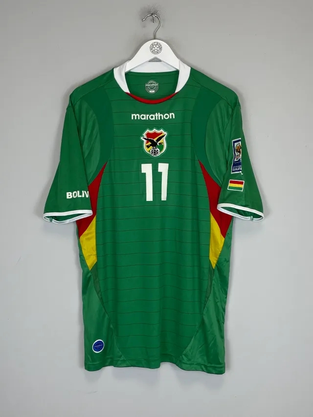 2007/10 BOLIVIA #11 *PLAYER ISSUE* HOME SHIRT (XL) MARATHON | Cult Kits