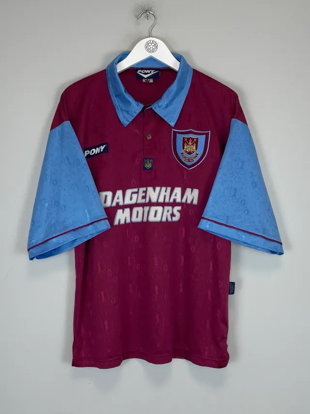 1995/96 WEST HAM HOME SHIRT (L) PONY | Cult Kits