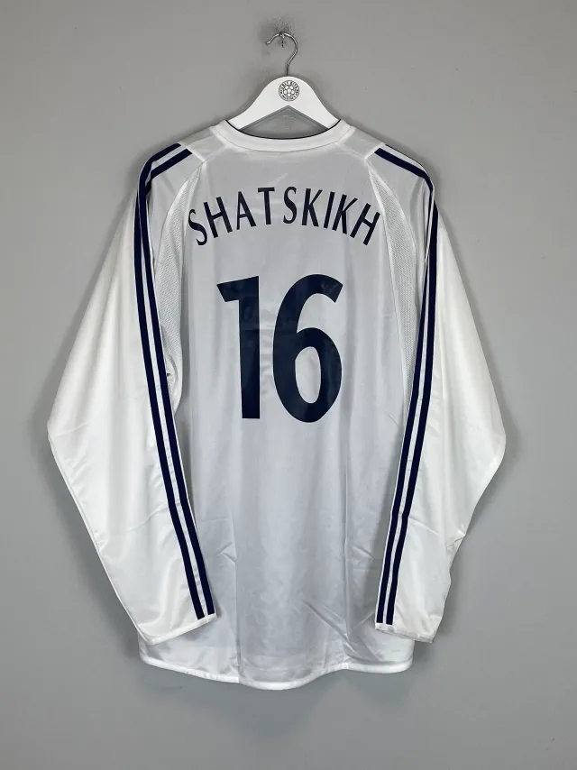 2003/04 DYNAMO KYIV SHATSKIKH #16 *PLAYER ISSUE* L/S AWAY SHIRT (XL) ADIDAS | Cult Kits