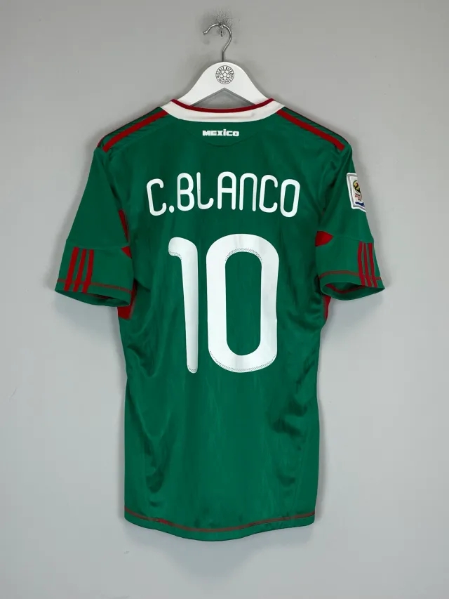 2010 MEXICO C.BLANCO #10 *SQUAD SIGNED* HOME SHIRT (S) ADIDAS | Cult Kits