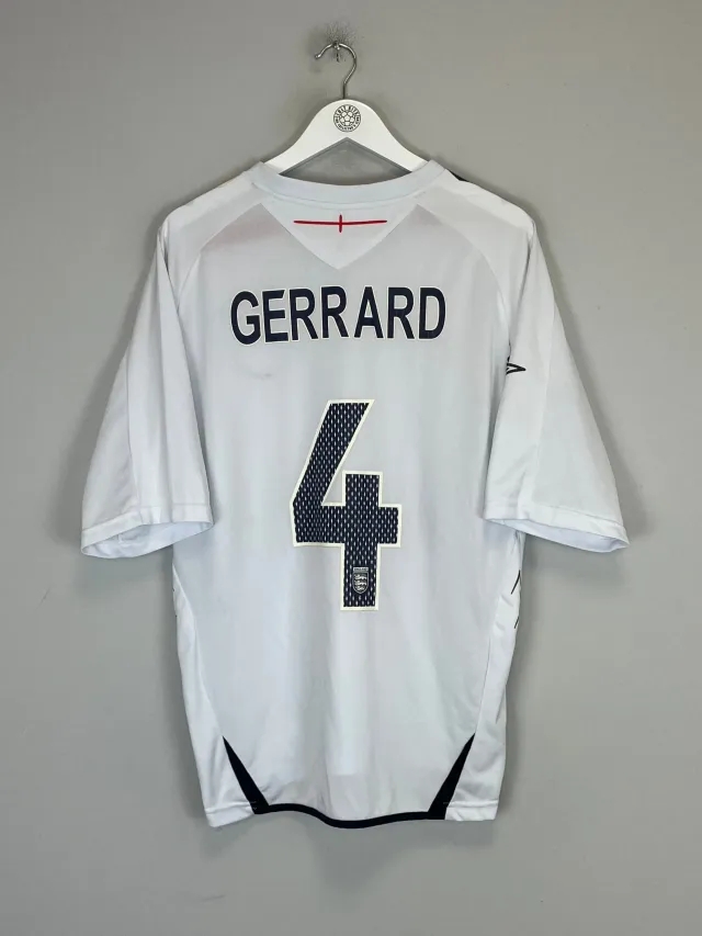 2007/09 ENGLAND GERRARD #4 HOME SHIRT (L) UMBRO | Cult Kits