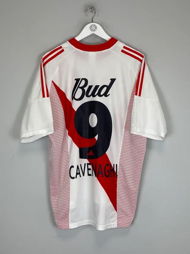 2002/03 RIVER PLATE CAVENAGHI #9 HOME SHIRT (XL) ADIDAS | Cult Kits
