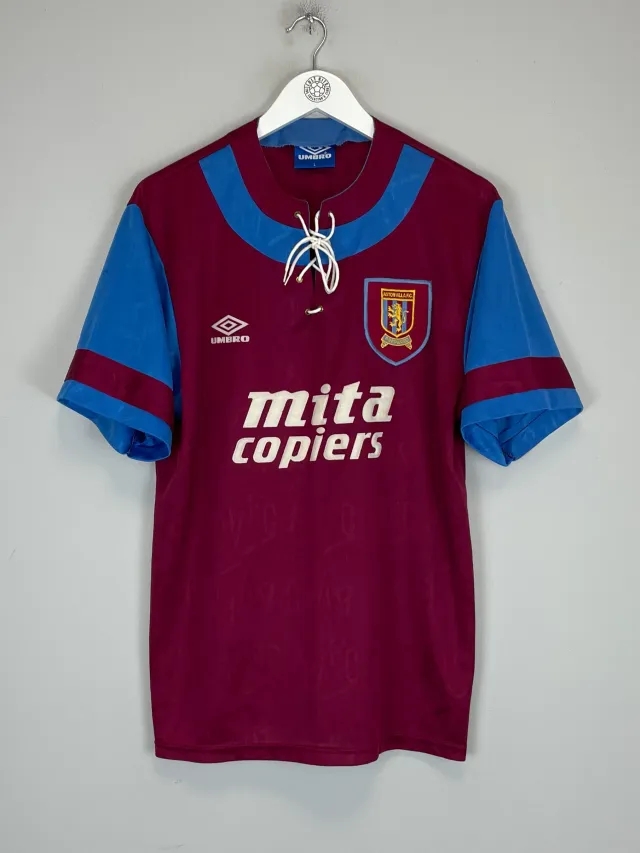 1992/93 ASTON VILLA HOME SHIRT (L) UMBRO | Cult Kits