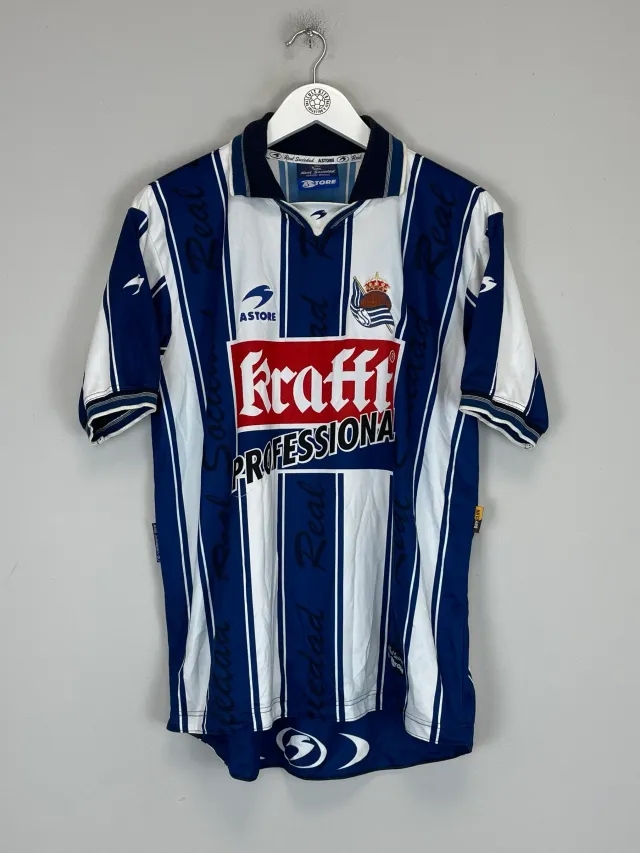 2000/01 REAL SOCIEDAD #10 HOME SHIRT (L) ASTORE | Cult Kits