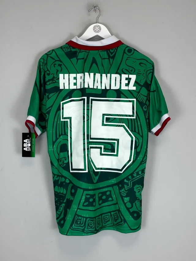 1998 Mexico Hernandez #15 *Reissue* Home (Multiple Sizes) ABA Sport, Cult Kits, XXL / Mexico / 1998