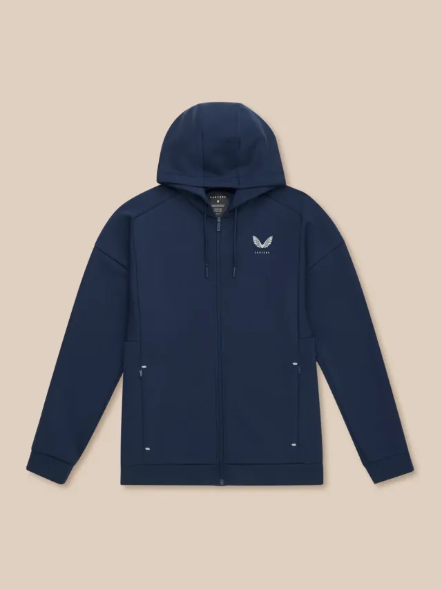 Castore Travel Lifestyle Zip Hoodie - Navy