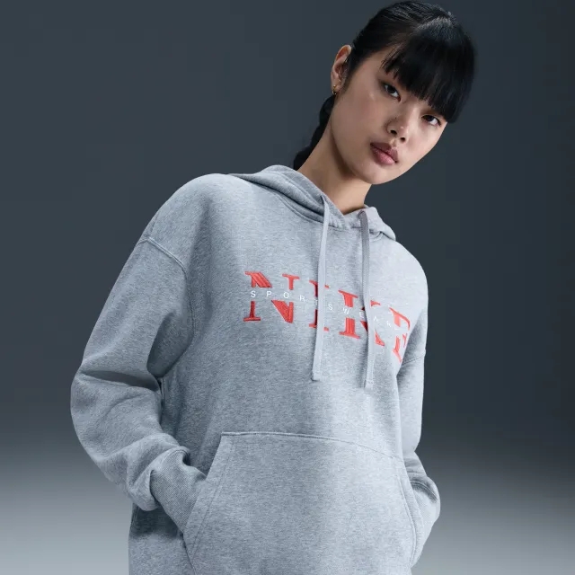 Nike Sportswear Phoenix Fleece Women's Oversized Pullover Hoodie - Grey - Cotton/Polyester