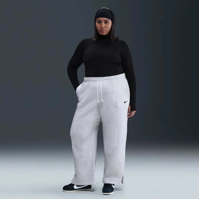 Nike Sportswear Phoenix Fleece Women's High-Waisted Trousers - Brown - Cotton/Polyester