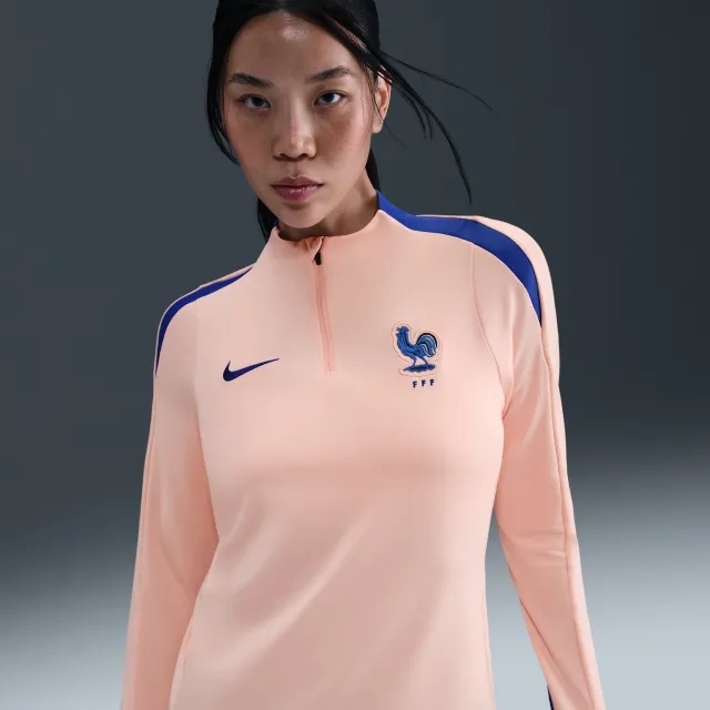 FFF Strike Women's Nike Dri-FIT Football Drill Top - Pink - Polyester/Elastane