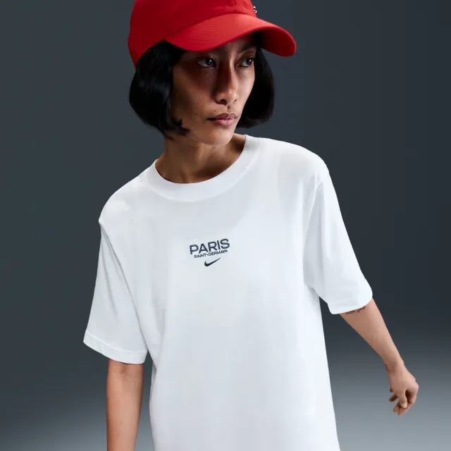 Paris Saint-Germain Premium Women's Nike Football T-Shirt - White - Cotton