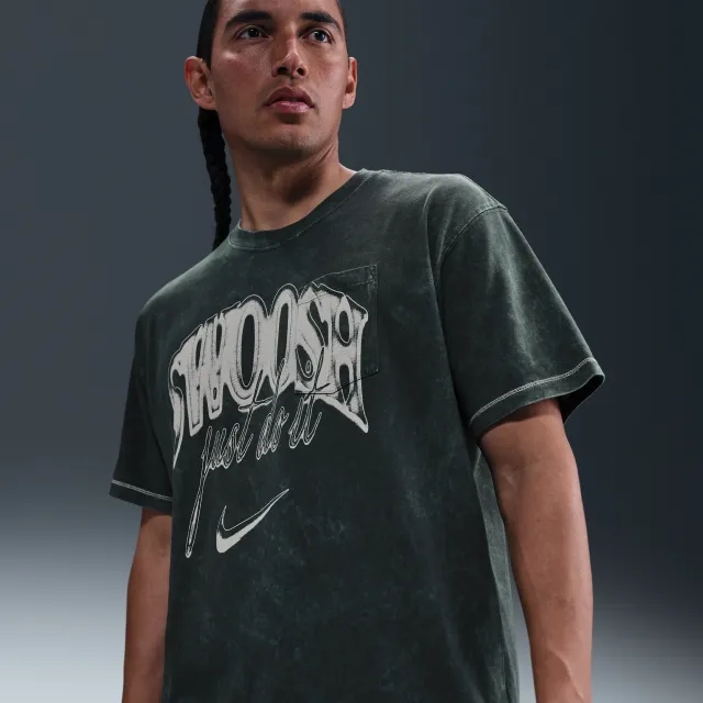 Nike Sportswear Max90 T-Shirt - Green - Cotton