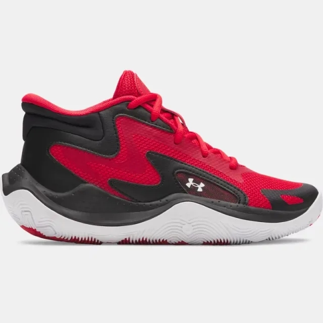 Under Armour  Jet '25 Grade School Basketball Shoes Red / Black / White 3.5