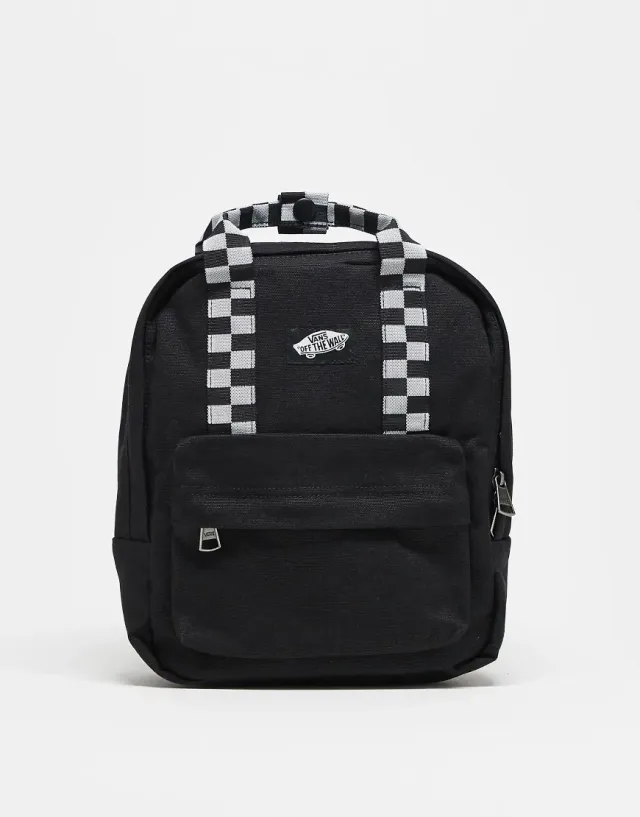 Vans Low Key Mini Backpack In Black/White