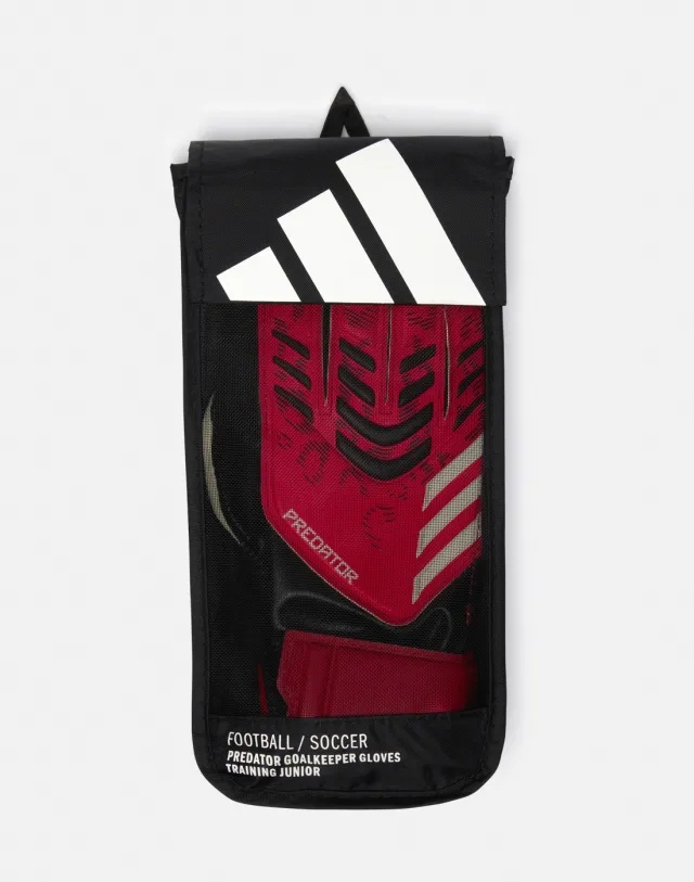 Kids' adidas Predator Training Goalkeeper Gloves in Black/White 