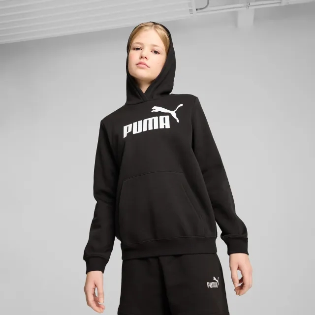 PUMA Ess No. 1 Logo Fleece Hoodie Youth, Black, size 11-12 Youth