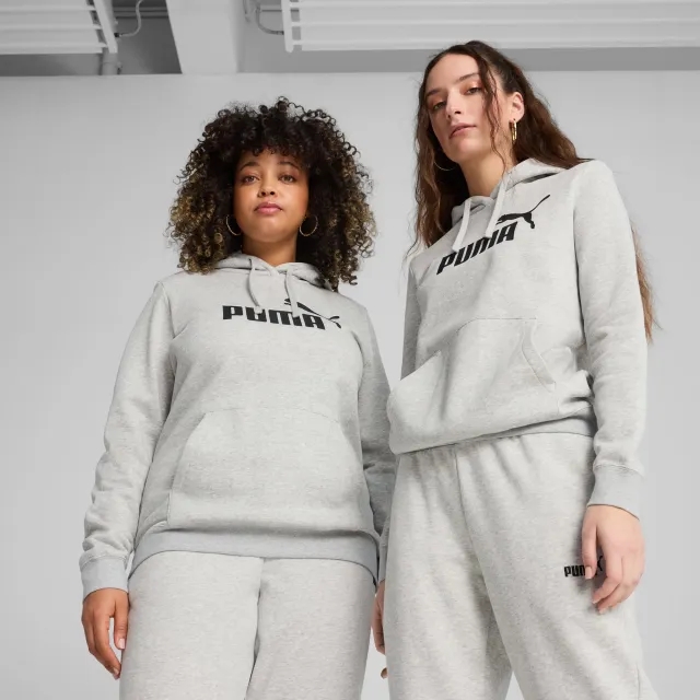 PUMA Ess No. 1 Logo Hoodie Women, Light Grey Heather, size 3XL