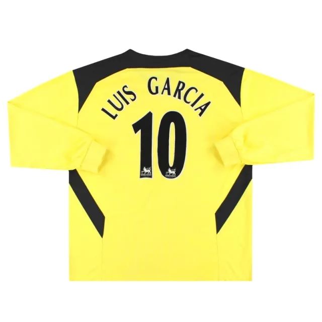 2004-06 Liverpool Reebok Away Shirt Luis Garcia #10 L/S XL - Liverpool / Excellent / XL