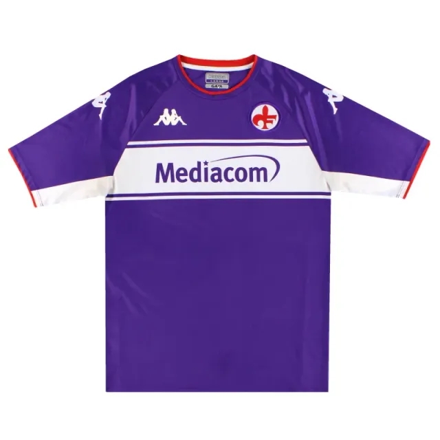 2021-22 Fiorentina Kappa Kombat Extra Home Shirt L - Fiorentina / Very Good / Large