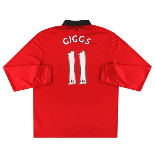 2013-14 Manchester United Nike Home Shirt Giggs #11 L/S XL - Manchester United / Excellent / XL