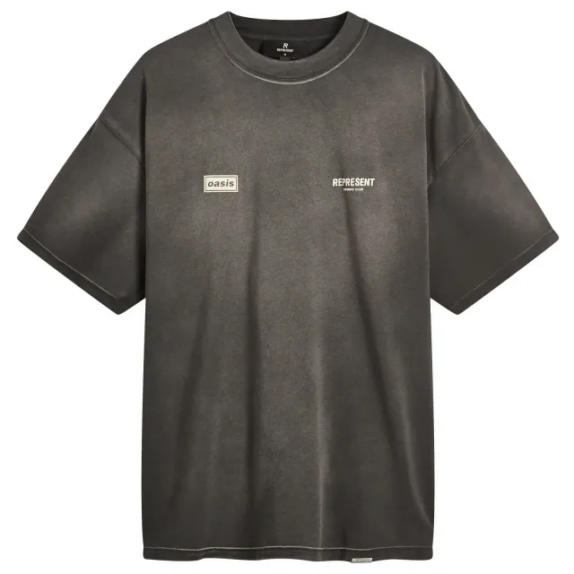 Represent Men's Oasis Owners Club T-Shirt Stained Black