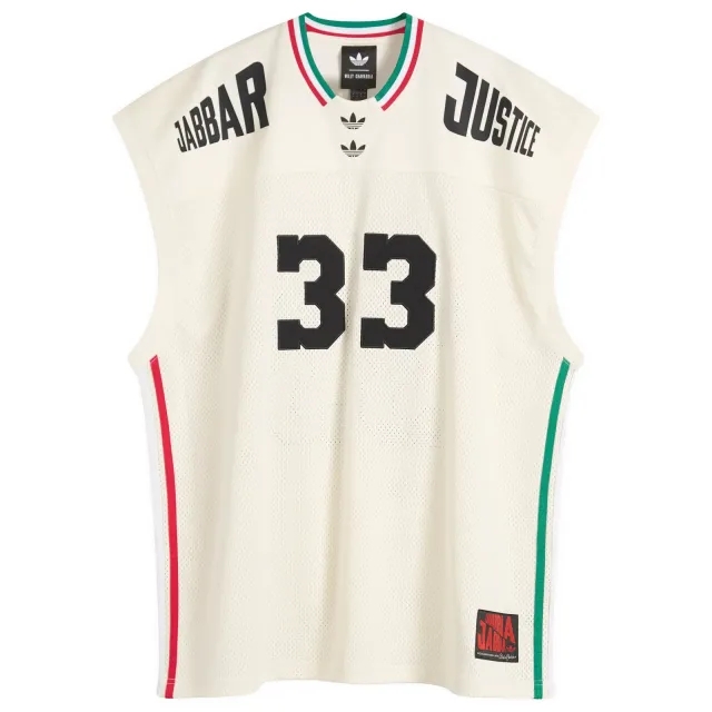 Adidas Men's x Willy Chavarria Jabbar Bball Jersey Off White/Black