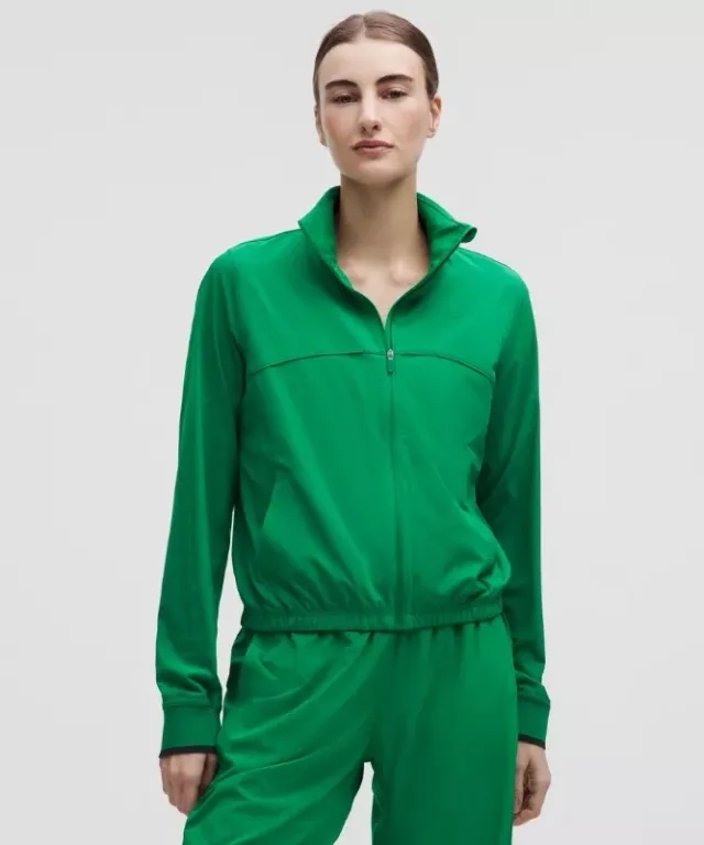 lululemon – Women's Court Rival Tennis Track Jacket – Color Green – Size 0