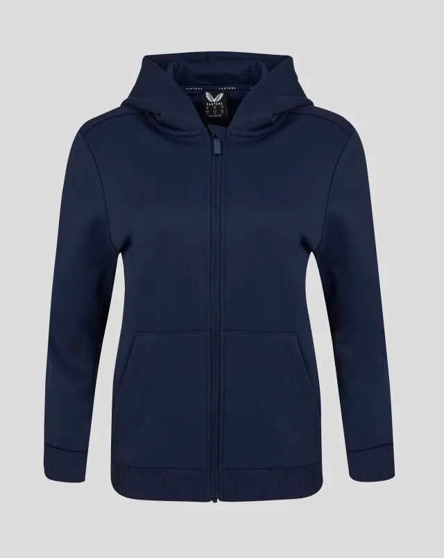 Castore Womens Full Zip Brushback Hoodie - Caviar