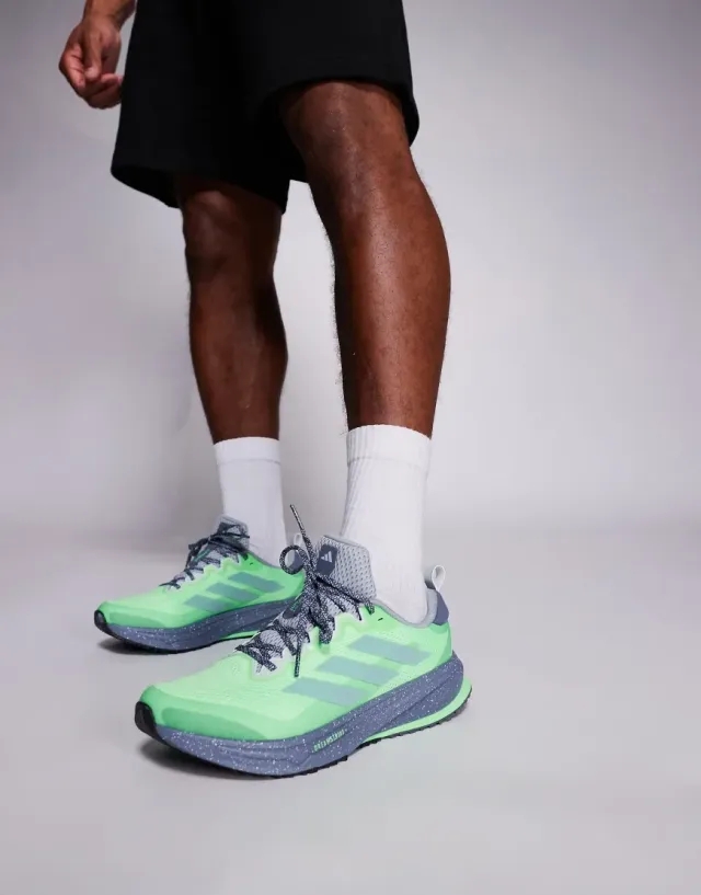 Adidas Running Supernova Rise Atr In Lime And Silver-Green